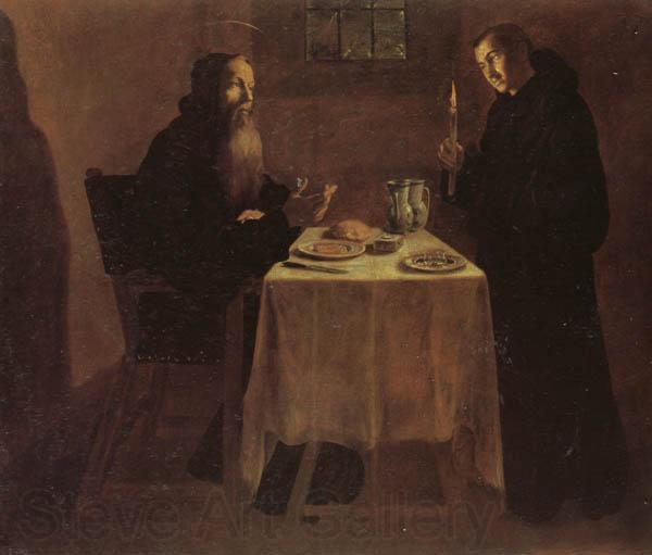 unknow artist St.Benedict's Supper Germany oil painting art